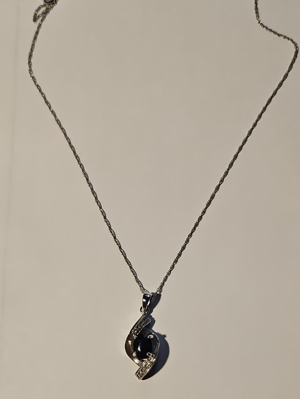 Black Pendant Necklace